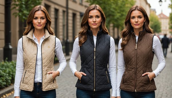 Gilet sans manche matelassée femme : styles variés pour tous